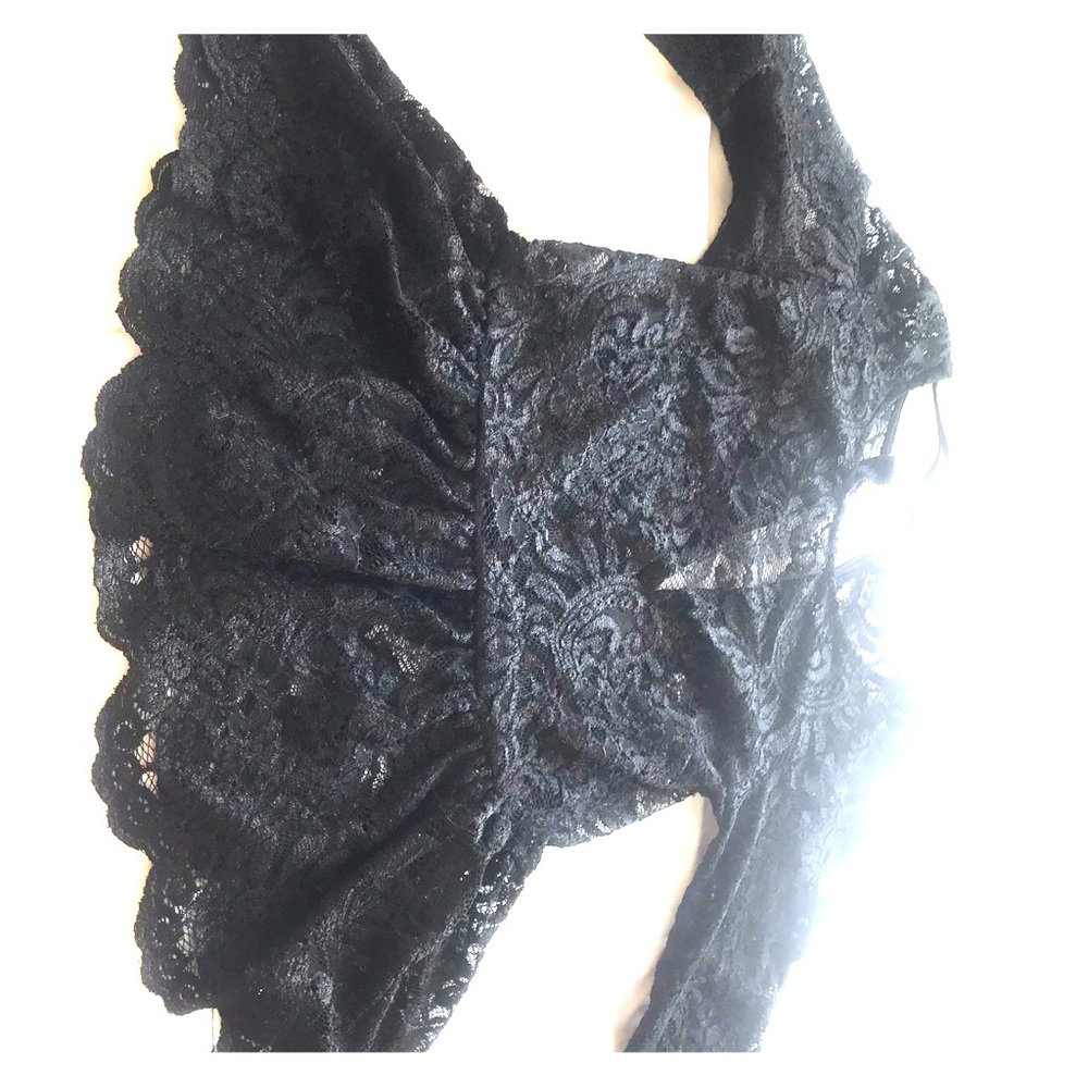 Black Lacey eyelet shirt!